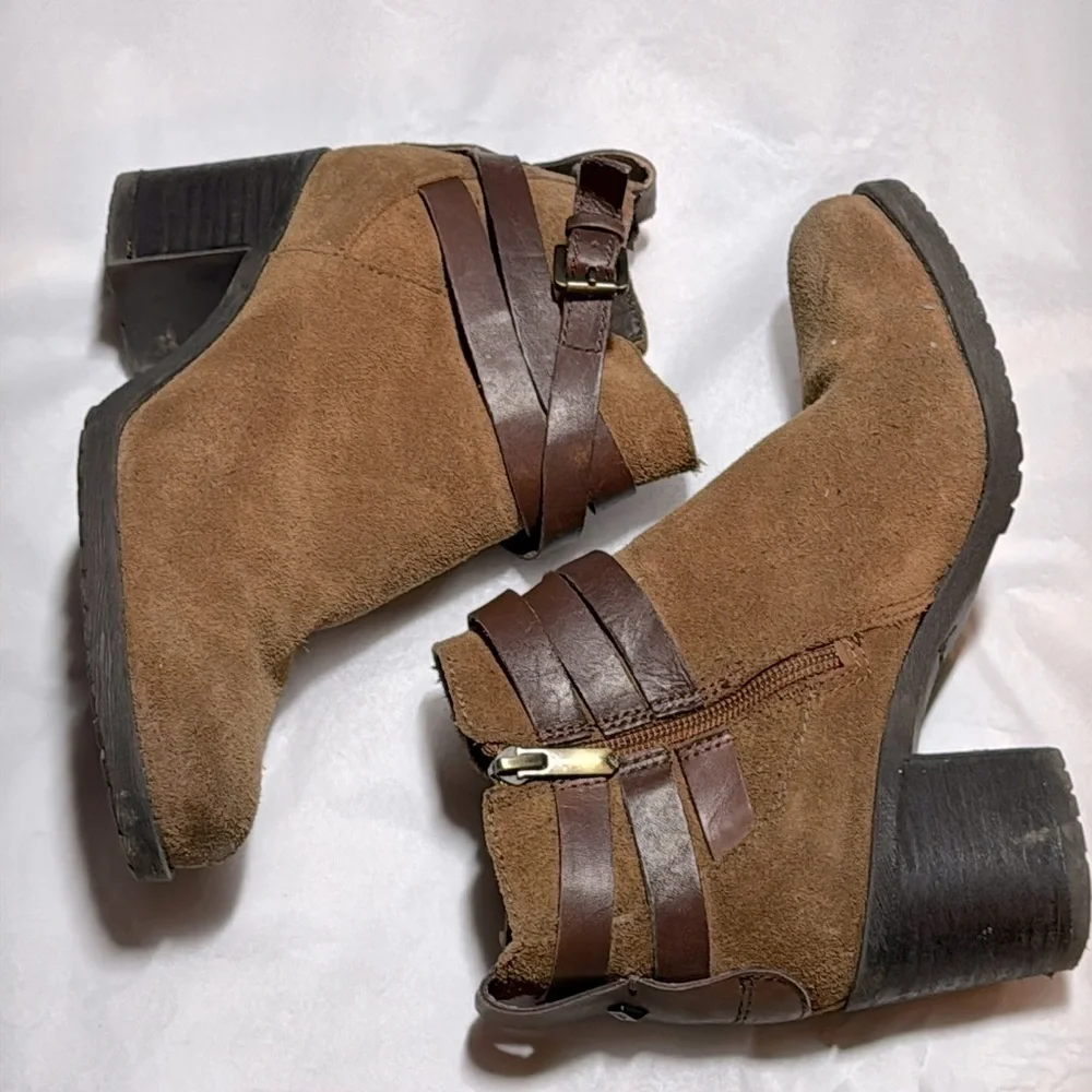 Sam Edelman‎ Hannah brown suede ankle boots Sz 6 1/2